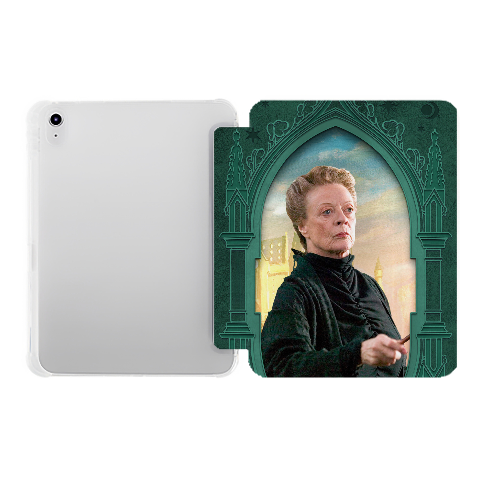 （画像用） Harry Potter ハリー・ポッターシリーズ IPad ケース ペン収納付き 三つ折りスタンド PUレザー×シリコン 対応機種9.5/10.5/10.9インチ